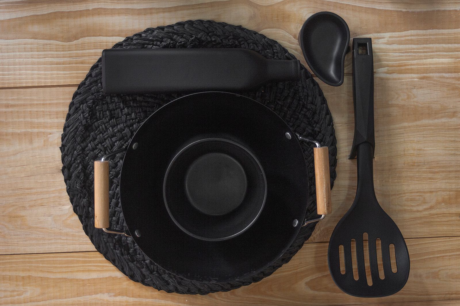 Various household items and cleaning tools