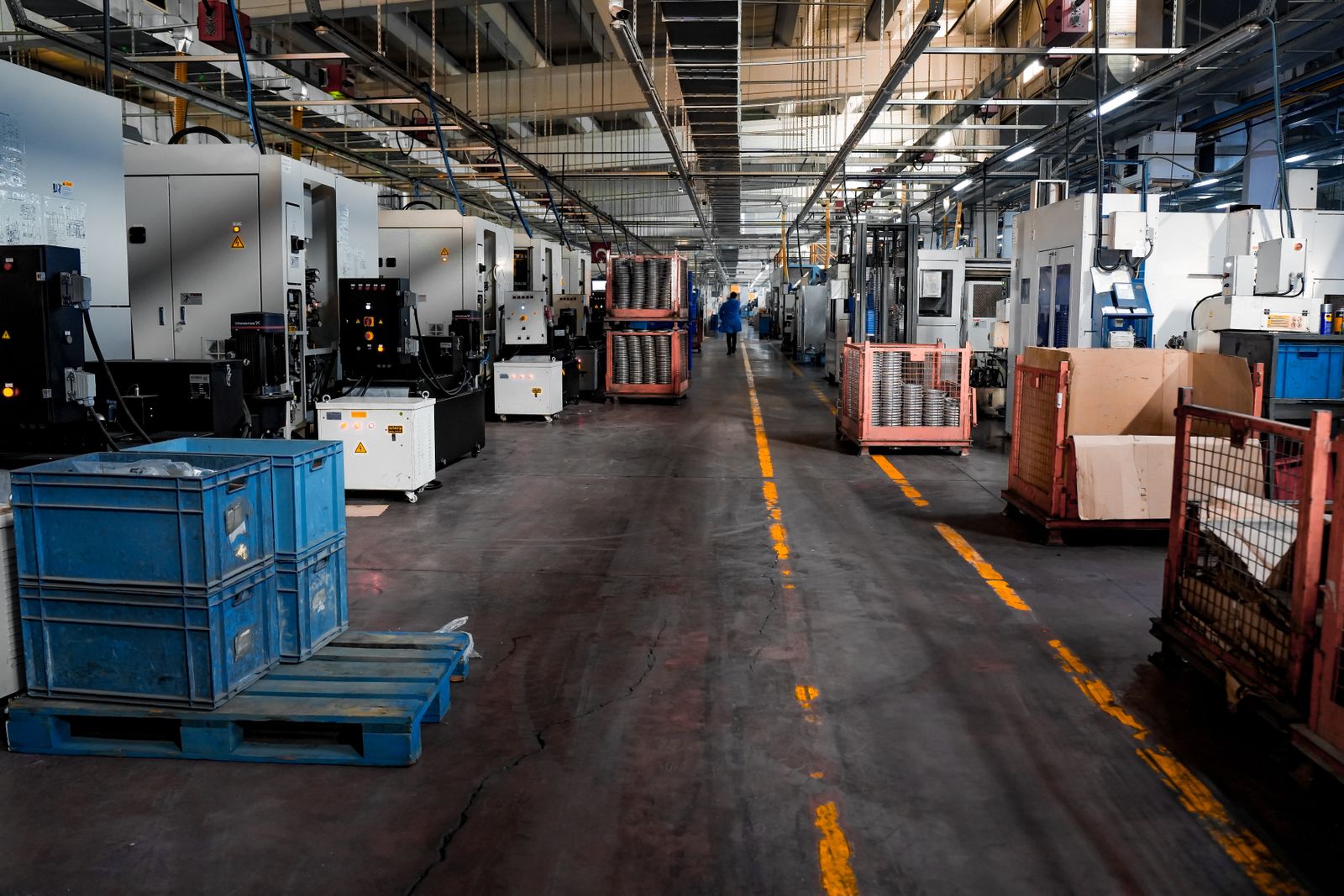 Industrial pallets and warehouse storage